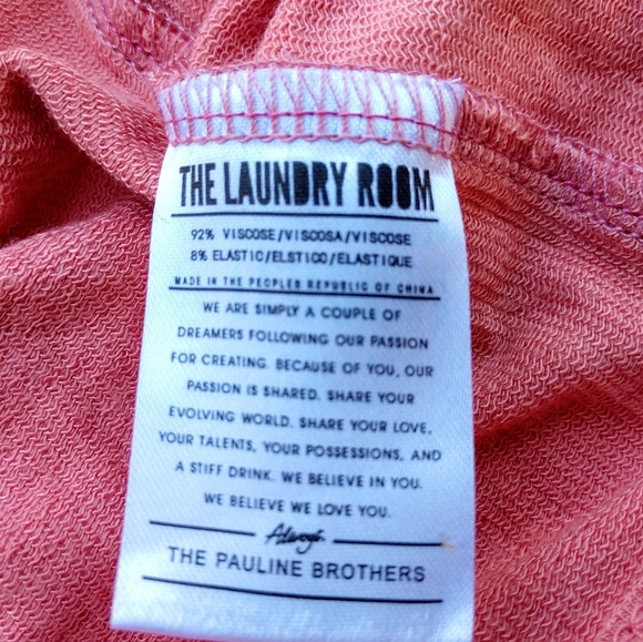 The Laundry Room oversized tee shirt Rose SZ Med - Picture 6 of 8